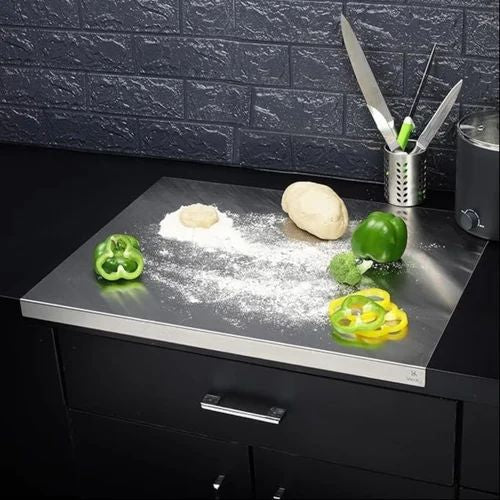 Stainless Steel Vegetable Cutting Board, Counter Top Chopping Board, Counter Top Kneading and Cutting Board Stainless Steel Vegetable Cutting Board, Counter Top Chopping Board, Counter Top Kneading and Cutting Board